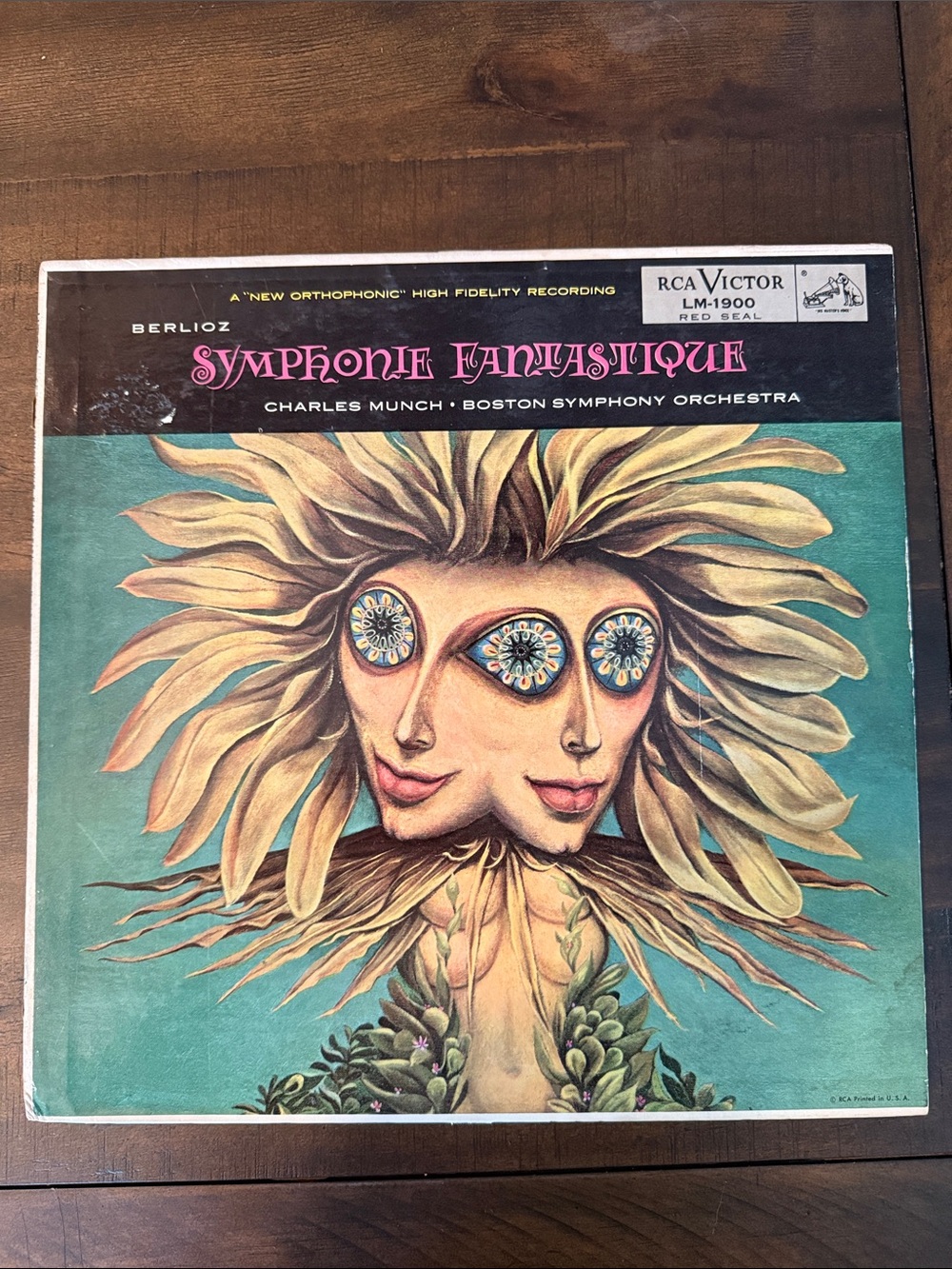 Berlioz Symphonie Fantastique Charles Munch Boston Symphony RCA LM-1900 Vinyl LP